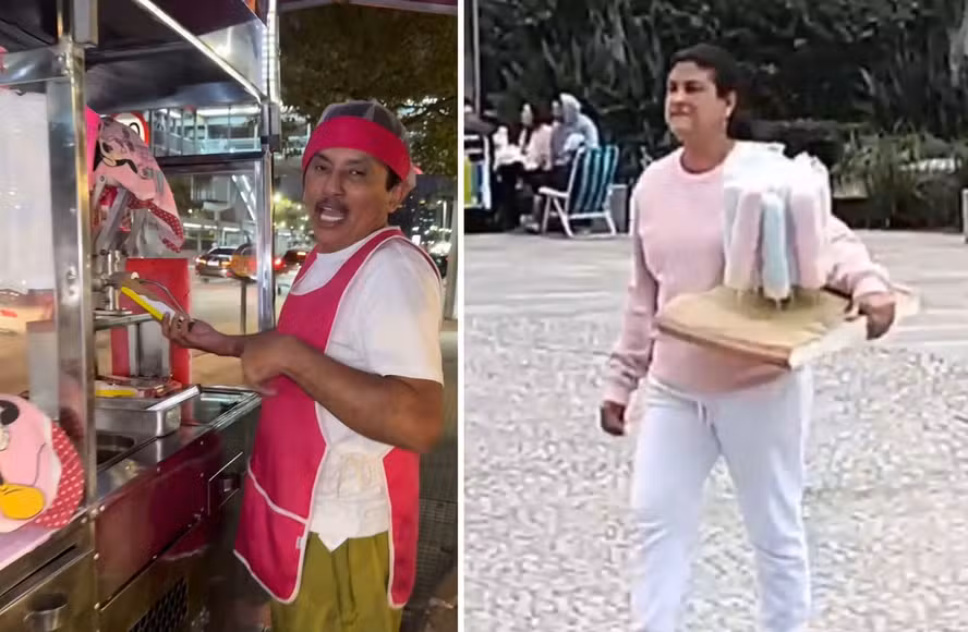 Manoel Gomes, cantor de "Caneta Azul", aparece vendendo churros em SP após acusações de abandono pela ex-companheira
